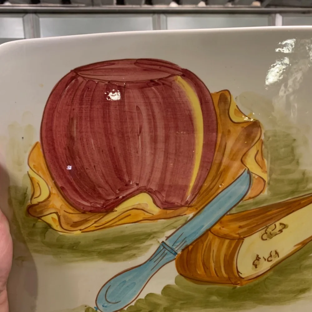 Italian Signed Cheese Plate - Picture 7 of 7